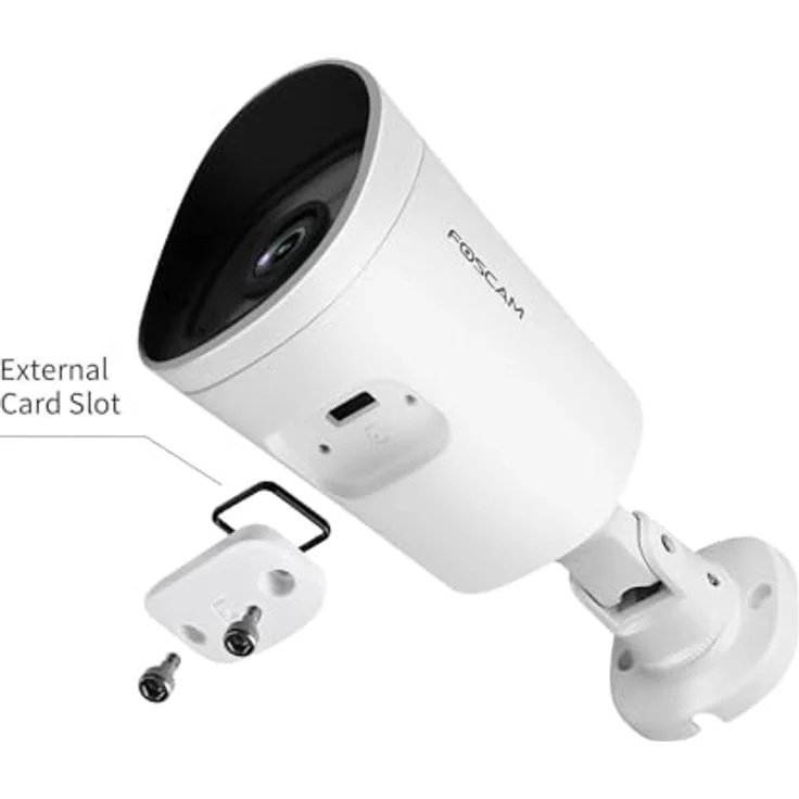 Foscam G4P - Weiße Super HD Outdoor IP Kamera mit 20m Nachtsicht, Bewegungserkennung, 4MP, IP-WLAN-Überwachungskamera u. Gegensprech-Zweiwege-Audio, wetterfeste Security-Cam mit microSD-Kartenslot – Bild 9