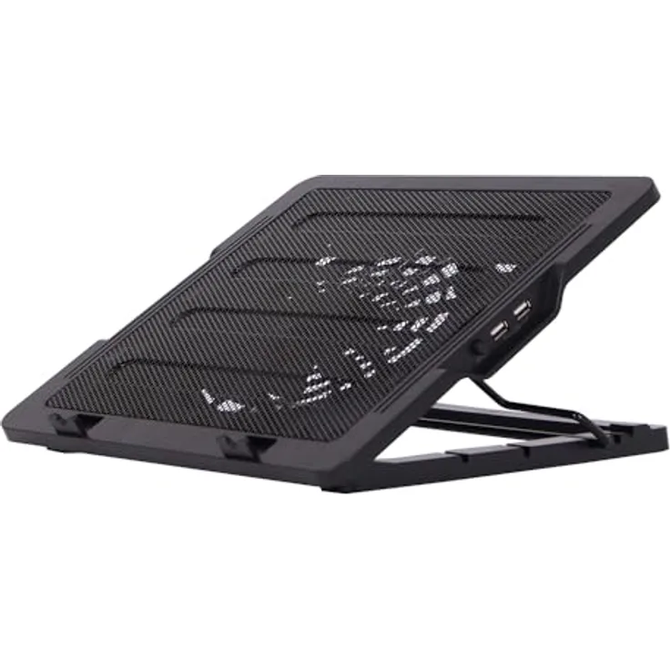 Zalman zm-ns1000, Notebook Cooling Pad mit geräuscharmem 180 mm Lüfter, 5-stufige Winkelanpassung, USB 2.0 Hub, kompatibel mit Notebooks bis 40,6 cm