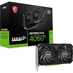 MSI GeForce RTX 4060 Ti Ventus 2X Black 8G OC Grafikkarte -NVIDIA RTX 4060 Ti, 8 GB GDDR6 Speicher, 18Gbps, PCIe 4.0, DLSS3