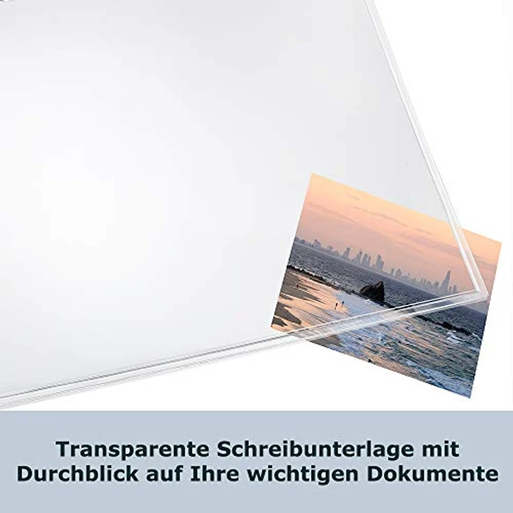 Läufer Schreibunterlage 43700 Durella, glasklar, Kunststoff, blanko, 70 x 50cm – Bild 2