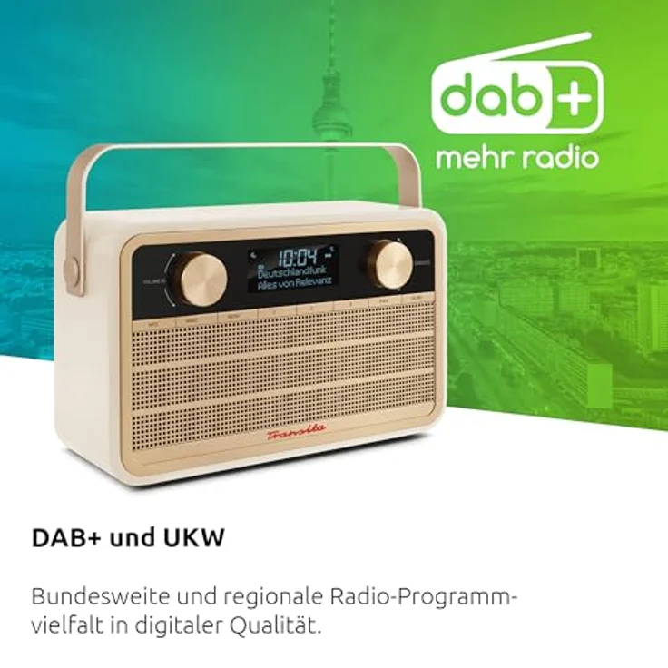 TechniSat Transita 120 (UKW, DAB+, UNDOK, WLAN, Bluetooth), Radio, Beige – Bild 2