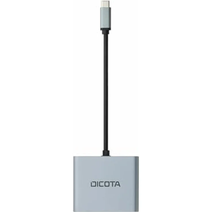 DICOTA Laptop-Dockingstation 4-in-1 USB-C Mini Docking Station, 4K HDMI, Silber – Bild 5