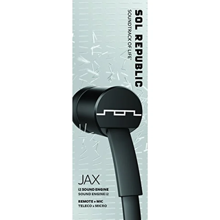 SOL Republic Jax In-Ear Kopfhörer, Geräuschisolierende, kabellose Ohrhörer mit Mikrofon + 1-Knopf-Steuerung, hochwertiger Klang mit kräftigem Bass, 4 Ohrstöpselgrößen für ideale Passform, black – Bild 5