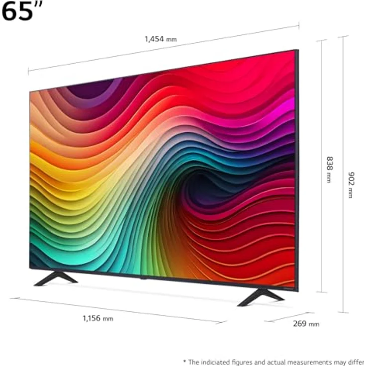 LG 65NANO81T6A 65" NanoCell Fernseher (4K AI-Prozessor, webOS 24, HDR10) [Modelljahr 2024] – Bild 2