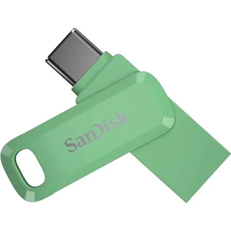 SanDisk SDDDC3-2T00-G46AG Ultra Dual Drive Go, 2TB USB-Typ-C-Stick mit bis zu 400 MB/s, SANDISK App kompatibel, Absinthe Green
