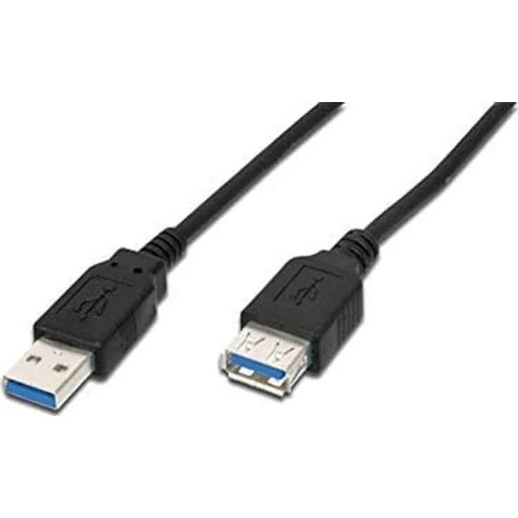Planet DIGITUS - USB-Verlängerungskabel - 9-polig USB Typ A (M) - 9-polig USB Typ A (W) - 3 m (USB 3.0) - geformt - Schwarz (AK-300203-030-S) – Bild 2