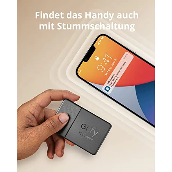 eufy Security SmartTrack Card (Schwarz, 1er Pack), Bluetooth Schlüsselfinder für Apple Find My, wasserdicht mit 3 Jahre Akkulaufzeit - Preisvergleich – Bild 5