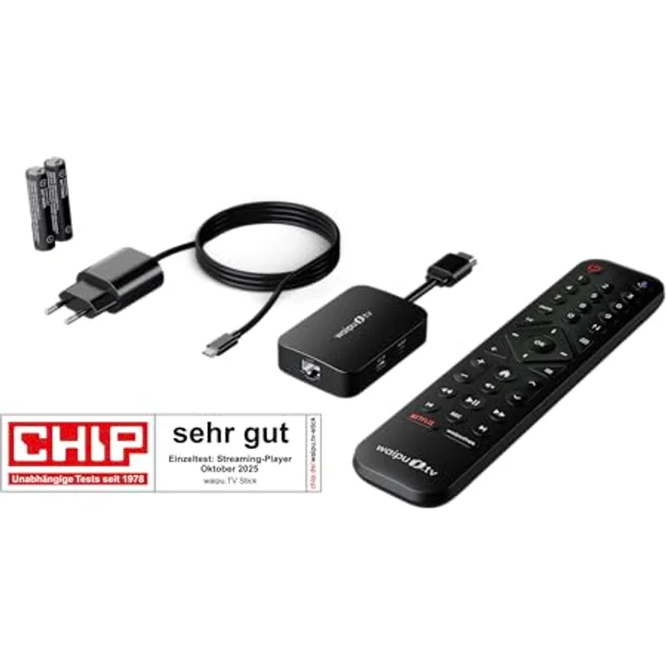 waipu.tv waipu.tv Stick (2. Generation) | 4K HDR Streaming mit Dolby Atmos, Fernbedienung mit Beleuchtung, 3 Monate Zugang zu 300 TV-Sendern & 40.000 Filmen und Serien – Bild 5
