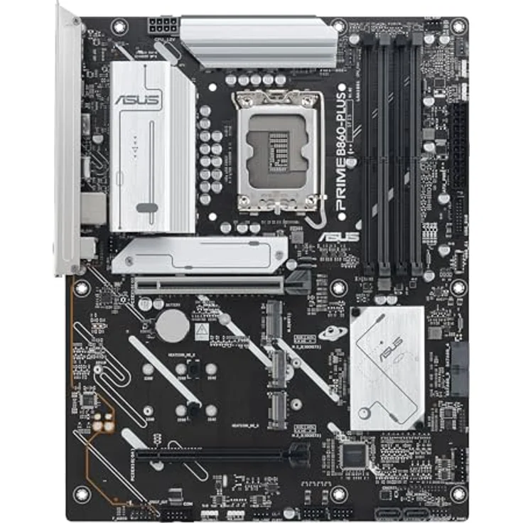 ASUS Prime B860-PLUS-CSM Mainboard Sockel Intel LGA 1851 (ATX, DDR5 Speicher, PCIe 5.0 x16 SafeSlot, 3X PCIe 4.0 M.2, HDMI, DisplayPort, USB 20Gbps, USB 5Gbps Typ-C) – Bild 2
