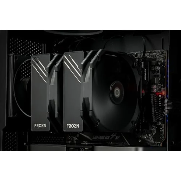 ID-Cooling FROZN A720 BLACK, CPU Luftkühler mit max. 33 dBA, kompatibel mit LGA 2011/1200/1150/2066, schwarzes Design – Bild 6