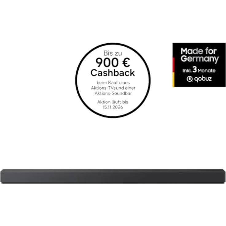 Samsung HW-QS95GH/ZG Soundbar, 7.1.2 All-in-One-Sound, Schwarz, Versandkostenfrei – Bild 2