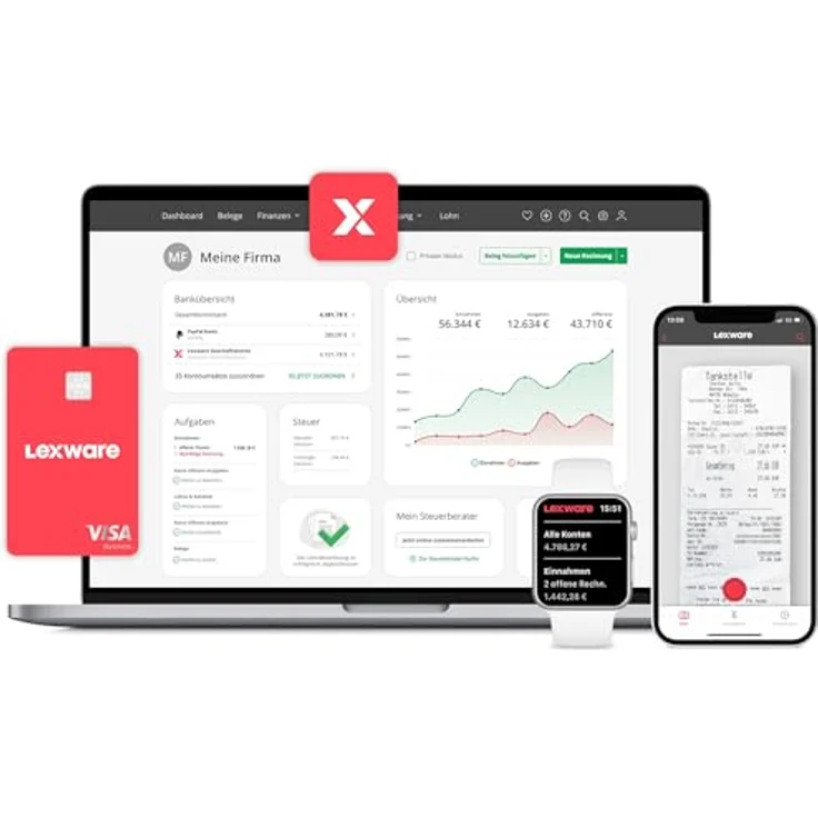 Lexware Office XL (365-Tage), Online-Lösung für Buchführung & Lohnabrechnung, digitale Belegerfassung, E-Rechnungen, Support inklusive – Bild 3