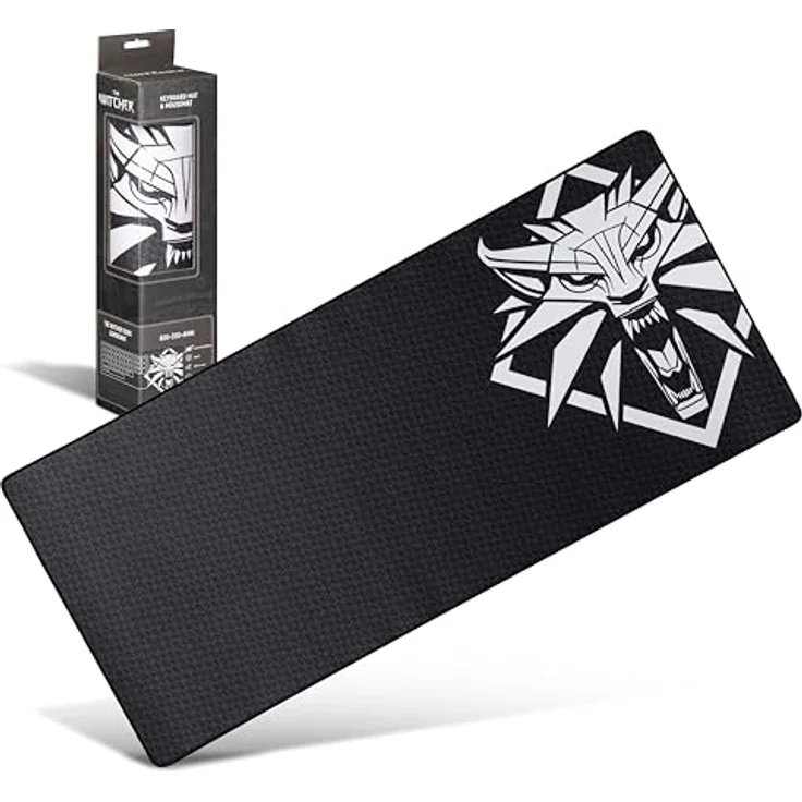 Dpi Merchandising The Witcher Mousemat "Signs" (XXL), komfortable Mausmatte mit rutschfester Naturkautschukunterlage, 80 x 35 cm, langlebige Qualität – Bild 1