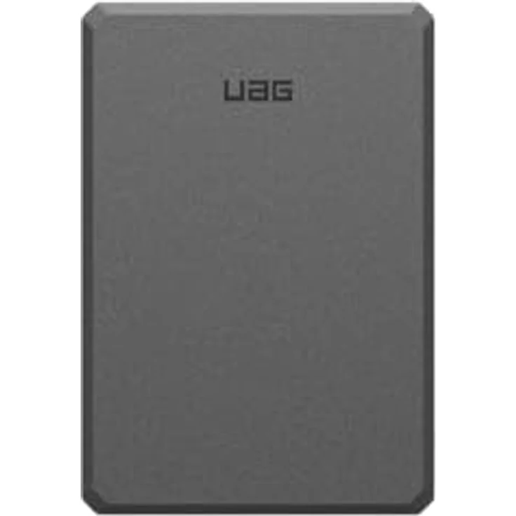 URBAN ARMOR GEAR Ultra Slim Rugged Powerbank magnetisch (5.000 mAh, 10 Watt Wireless-Charging, Inkl. 120cm USB-C auf USB-C Ladekabel) Schwarz / Grau – Bild 4