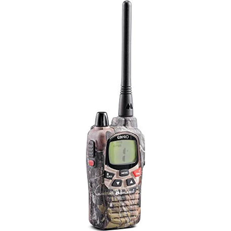 Midland G9 Pro Radio Walkie Talkie Dual Band 40 Kanäle PMR446 und 69 LPD Kanäle - 1 Empfänger, 4 wiederaufladbare NI-MH AA 1,2V-1800mAh, Ladegerät und Gürtelclip – Bild 2