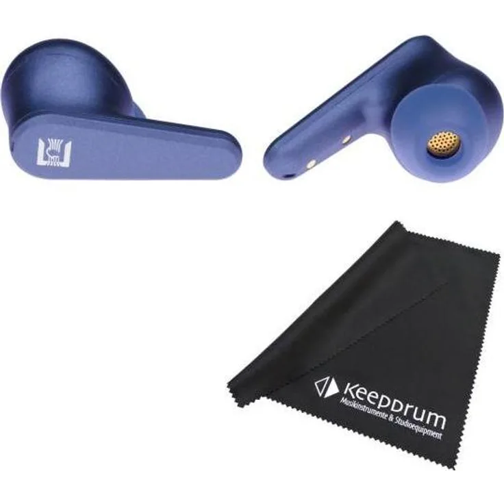 Ultrasone LAPIS In-Ear Bluetooth Ohrhörer, Aktive Geräuschunterdrückung bis -32 dB, 9 h Akkulaufzeit, spritzwasser- und schweißgeschützt, Blau