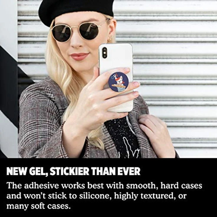 PopSockets PopGrip - Ausziehbarer Sockel und Griff für Smartphones und Tablets mit einem Austauschbarem Top - Frenchie – Bild 4