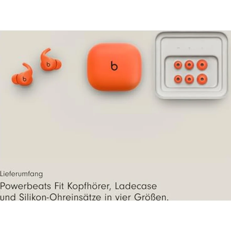 Beats Powerbeats Fit, kabellose In-Ear-Kopfhörer mit ANC, bis zu 30h Akkulaufzeit, spritzwasserfest, Grau – Bild 8