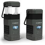 Albrecht DR 114, tragbares DAB+/UKW Outdoor Kurbelradio, 27912, SOS-Notruf, Campinglampe, Taschenlampe, Solarmodul, PowerBank, IPX5 Wasserschutz