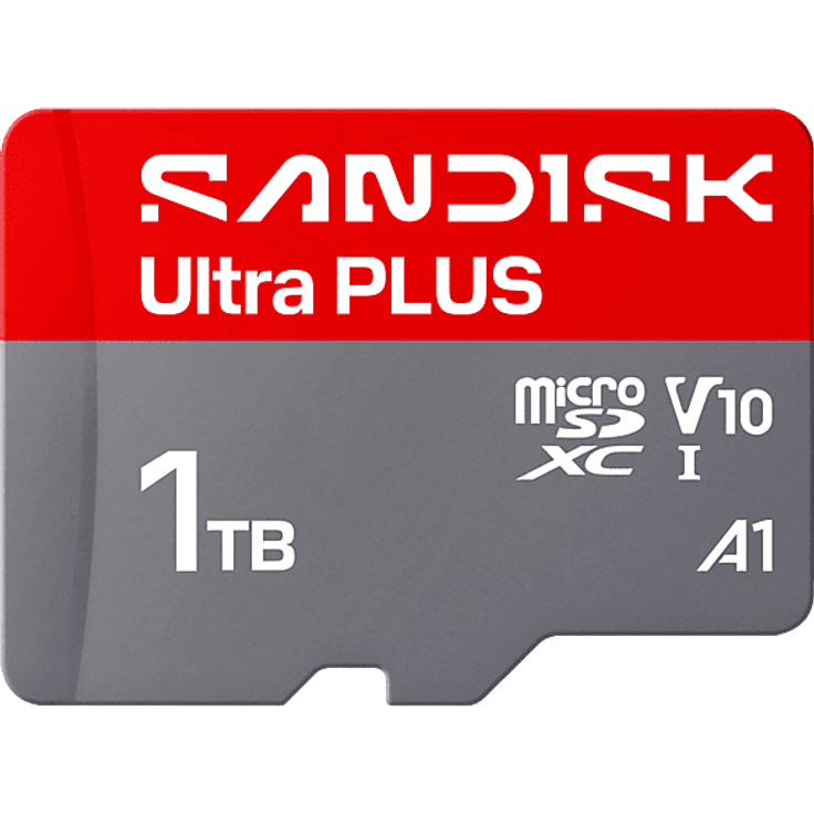 SanDisk Ultra® Plus microSD™ UHS-I-Karte, 1 TB Speicher, 200 MB/s, für Android™ Geräte und Digitalkameras