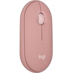 Logitech M350s Maus (Bluetooth, 4.000 DPI, Energiesparmodus) in Pebble Mouse 2 Design, recycelter Kunststoff, Blau