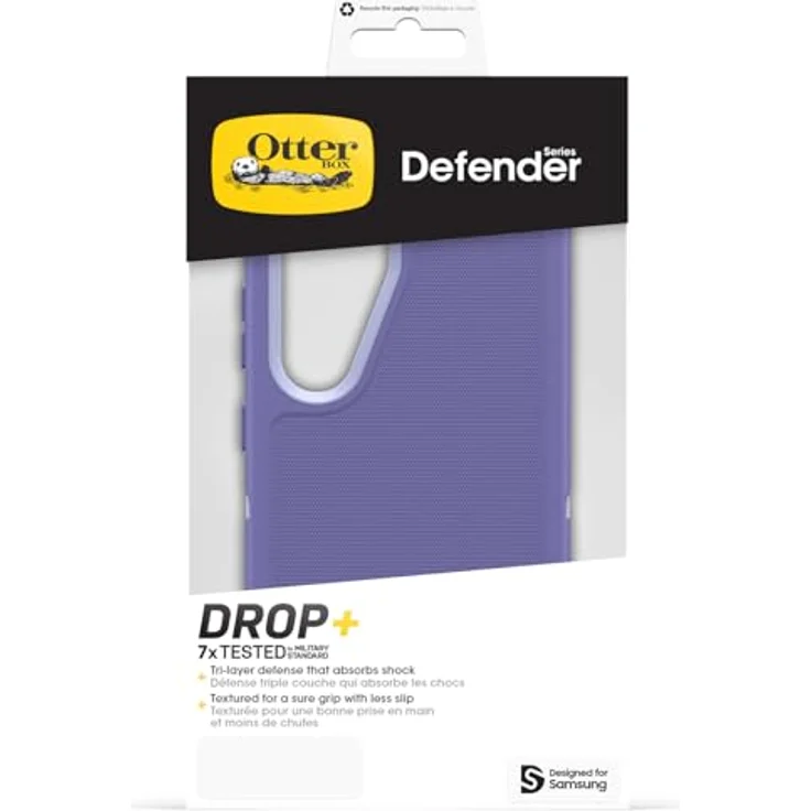 OtterBox Defender Hülle für Samsung Galaxy S25, stoßfest, sturzsicher, 7x Militärstandard getestet, Lila – Bild 5