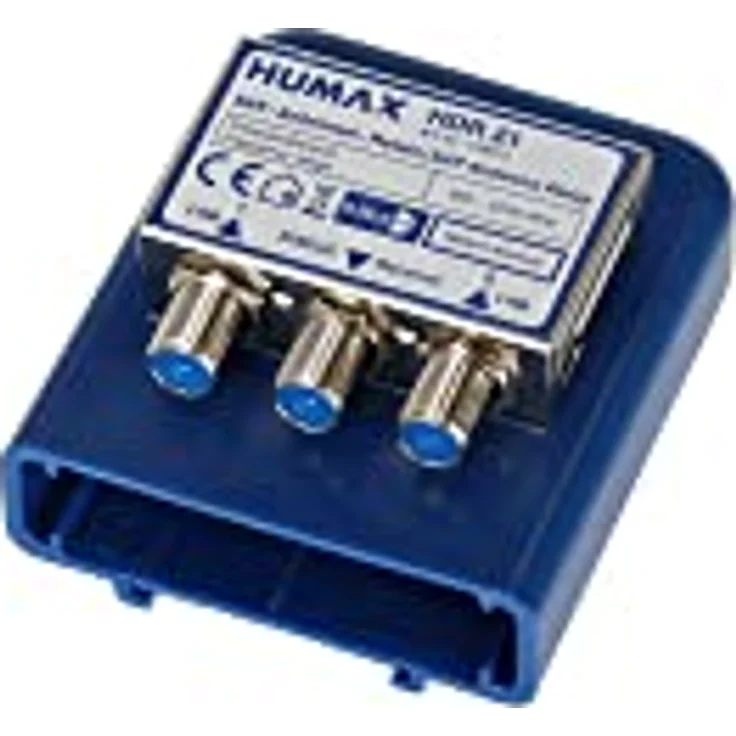 HUMAX Digital 2x1 DiSEqC Relais, SAT Verteiler zum Anschluss von 2 Single LNB an einen Receiver, SAT Multischalter 1 auf 2 mit Wetterschutzgehäuse, SAT Verstärker für Umschaltung bis zu 2 Satelliten – Bild 2