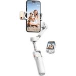Hohem iSteady V3 Ultra, Smartphone Gimbal mit KI-Tracking, abnehmbarer Fernbedienung und magnetischem FillLED-Licht, grau