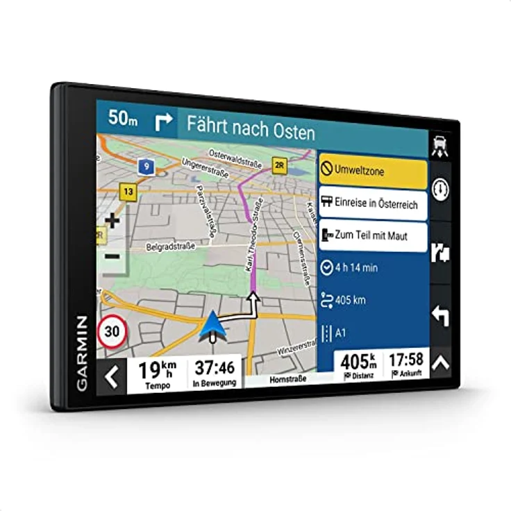 Garmin DriveSmart 76 MT-D, Navigationsgerät mit 7 Zoll HD-Display, 3D-Europakarten, Verkehrsinfos in Echtzeit und Sprachsteuerung – Bild 1