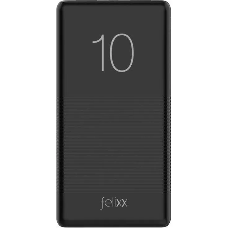 Felixx Powerbank Phantom II 10000mAh, Power Delivery, mobil, Schwarz