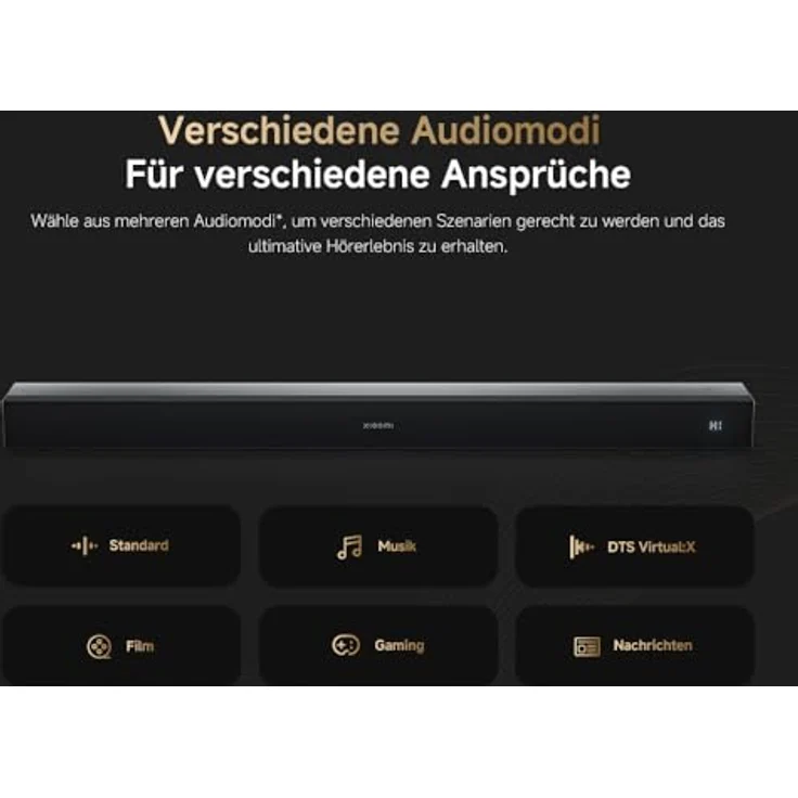 Xiaomi Soundbar Pro NS4-EU, 2.1 Kanal Soundbar mit 300W Leistung, kabellosem Subwoofer und Dolby Audio – Bild 12