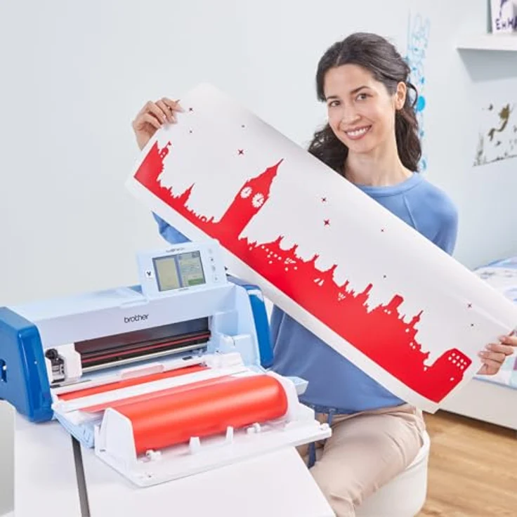 Brother ScanNCut SDX2250 Disney, Schneideplotter mit integriertem Scanner, 1485 Designs, WLAN, automatisches Rollmesser, für Materialien bis 3 mm Dicke – Bild 6