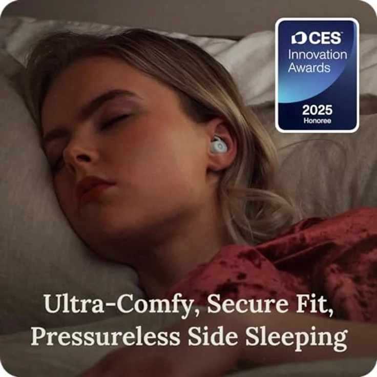 Ozlo Sleepbuds, Schlafkopfhörer für Seitenschläfer mit 10 Stunden Bluetooth-Streaming, Geräuschunterdrückung und wissenschaftlich fundierten Schlafgeräuschen – Bild 3