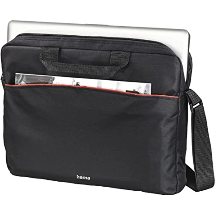 Hama Laptop Tasche bis 17.3 Zoll (Notebook Tasche für Laptop, Tablet, MacBook, Chromebook bis 17,3 Zoll, Umhängetasche als Arbeitstasche oder Schultasche für Herren und Damen) schwarz – Bild 2