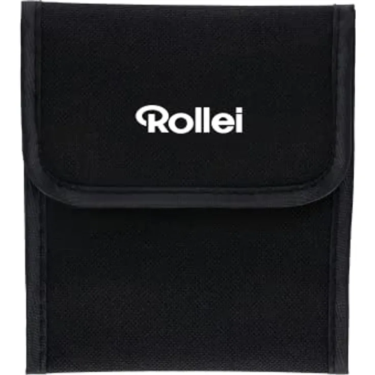 Rollei 3er Rundfiltertasche. Filtertasche in schwarz zur sicheren Aufbewahrung für 3 Schraubfilter bis zu 82mm Durchmesser.