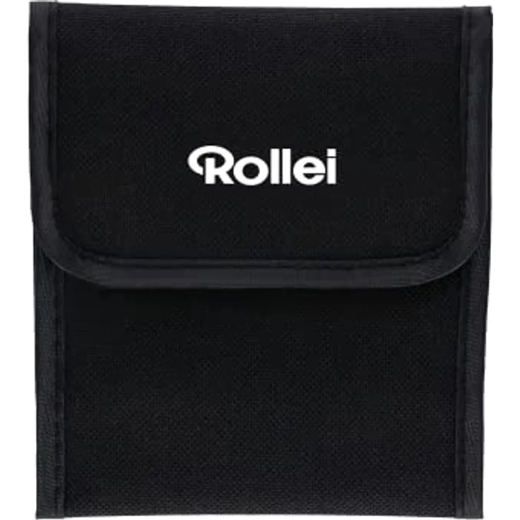 Rollei 3er Rundfiltertasche. Filtertasche in schwarz zur sicheren Aufbewahrung für 3 Schraubfilter bis zu 82mm Durchmesser. – Bild 1