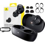 Baseus Earphones TWS Bowie MA20, ANC (black) (ANC, Kabellos), Kopfhörer mit Geräuschunterdrückung bis zu -48 dB