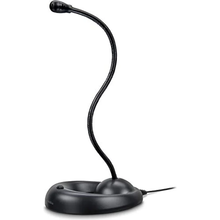 Speedlink LUCENT USB flexibles Desktop-Mikrofon – flexibler Mikrofonhals, einfache Installation, schwarz – Bild 1