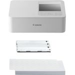 Canon SELPHY CP1500, Mobiler Fotodrucker, Drahtloser Bluetooth-Drucker in Weiß, inkl. 54 Blatt Papier im 4x6 Postkartenformat, wasserabweisende und kratzfeste Druckqualität