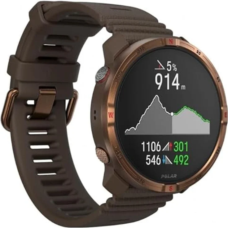 Polar Grit X2, Outdoor Multisport GPS Uhr mit AMOLED Display, Dual-Frequency GPS, Handgelenk EKG, Elixir Biosensing, Offline Karten, SpO2, bis zu 7 Tage Akkulaufzeit – Bild 4