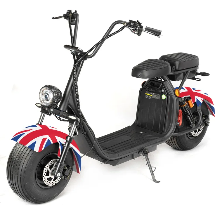 ENEWAY COCO II plus 2000W 60V Fatwheel LowRider Scooter mit Strassenzulassung 45 km/h BRITISH