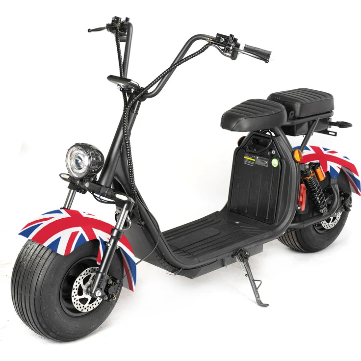 ENEWAY COCO II plus 2000W 60V Fatwheel LowRider Scooter mit Strassenzulassung 45 km/h BRITISH