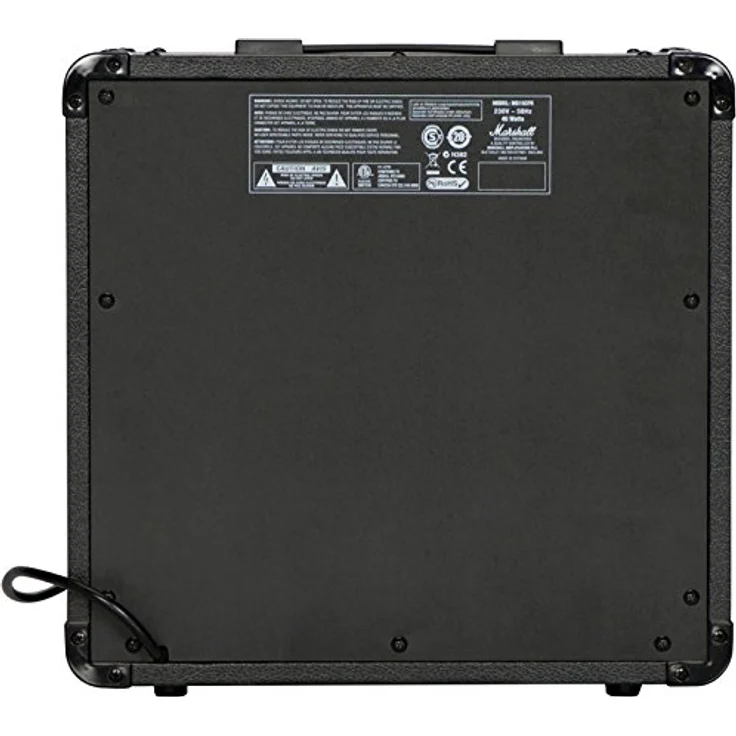 Marshall MG15GR, Transistor Combo Verstärker für E-Gitarre, 15 Watt, schwarzes Tolex mit goldenem Bedienfeld, integrierter Hall-Effekt, 2 Kanäle – Bild 2