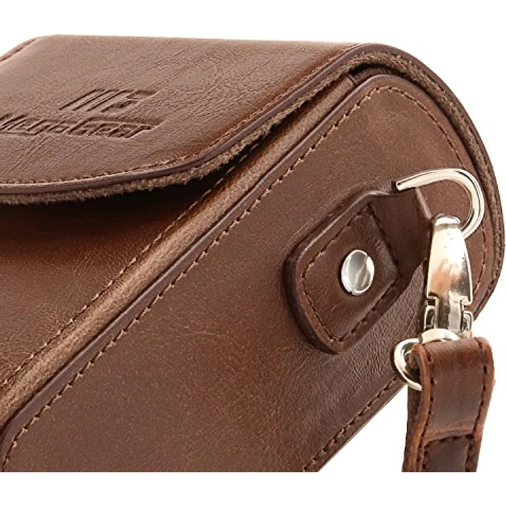 MegaGear Leder Kameratasche mit Trageriemen kompatibel mit Canon PowerShot G7 X Mark III, G7 X Mark II, G7 X – Bild 7