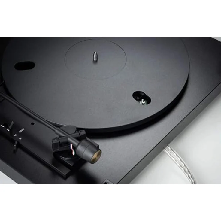 Pro-Ject Automat A1.2, Vollautomatischer Plattenspieler mit Riemenantrieb, Schwarz, integrierter Phono-Vorverstärker, präzises Start-/Stopp-System, resonanzgedämpfter Holzkorpus – Bild 4