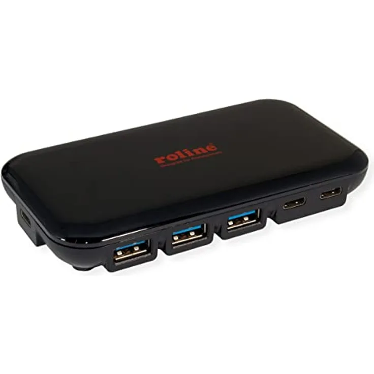 ROLINE USB 3.2 Gen 2 Hub, 7-Fach (3X Typ C + 4X Typ A)