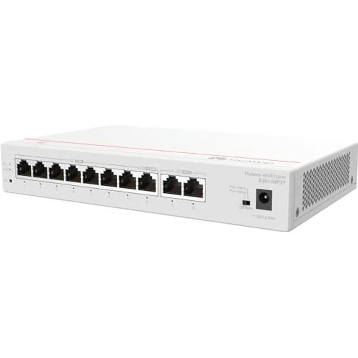 HUAWEI eKit Gateway S380-S8P2T, Multi-Service-Gateway mit 2x GE WAN, 8x GE PoE+, 16 VLANs - Desktop-Montage, bis zu 250 User – Bild 1