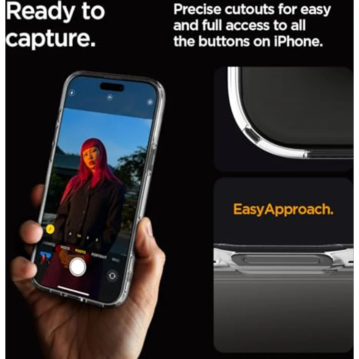 Spigen für iPhone 16 Pro Max Hülle [Anti-Yellowing] Ultra Hybrid Case -Crystal Clear – Bild 5