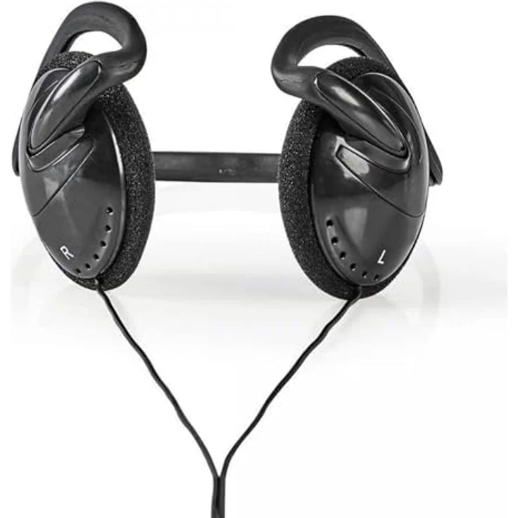 TronicXL Nackenbügel Kopfhörer NECKBAND ONE, 3,5mm kabelgebunden, ultraleichtes Design, schwarz, 30-mm-Treiber, 2,1 m Kabel Länge – Bild 3