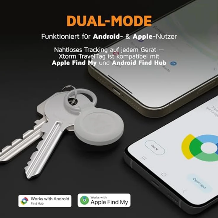 Xtorm TravelTag, 3er Set Tracker mit IP64-Zertifizierung, kompatibel mit iOS, weiss – Bild 7